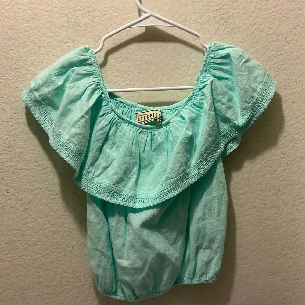 Seaspice 100% Peruvian Cotton Blouse size M resort wear